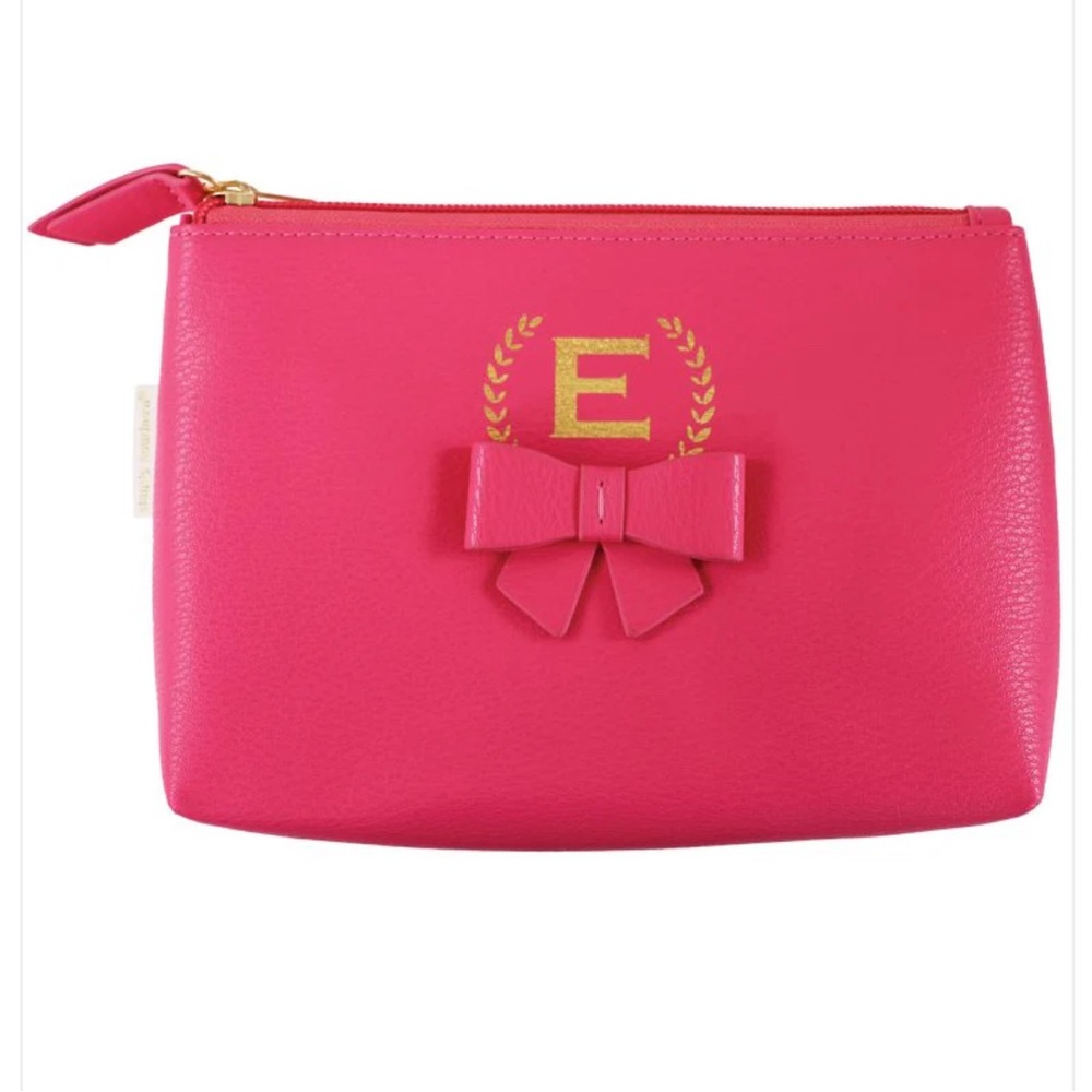 Simply Southern Initial Makeup Bag. Letter”E” Pink NWOT attached.
